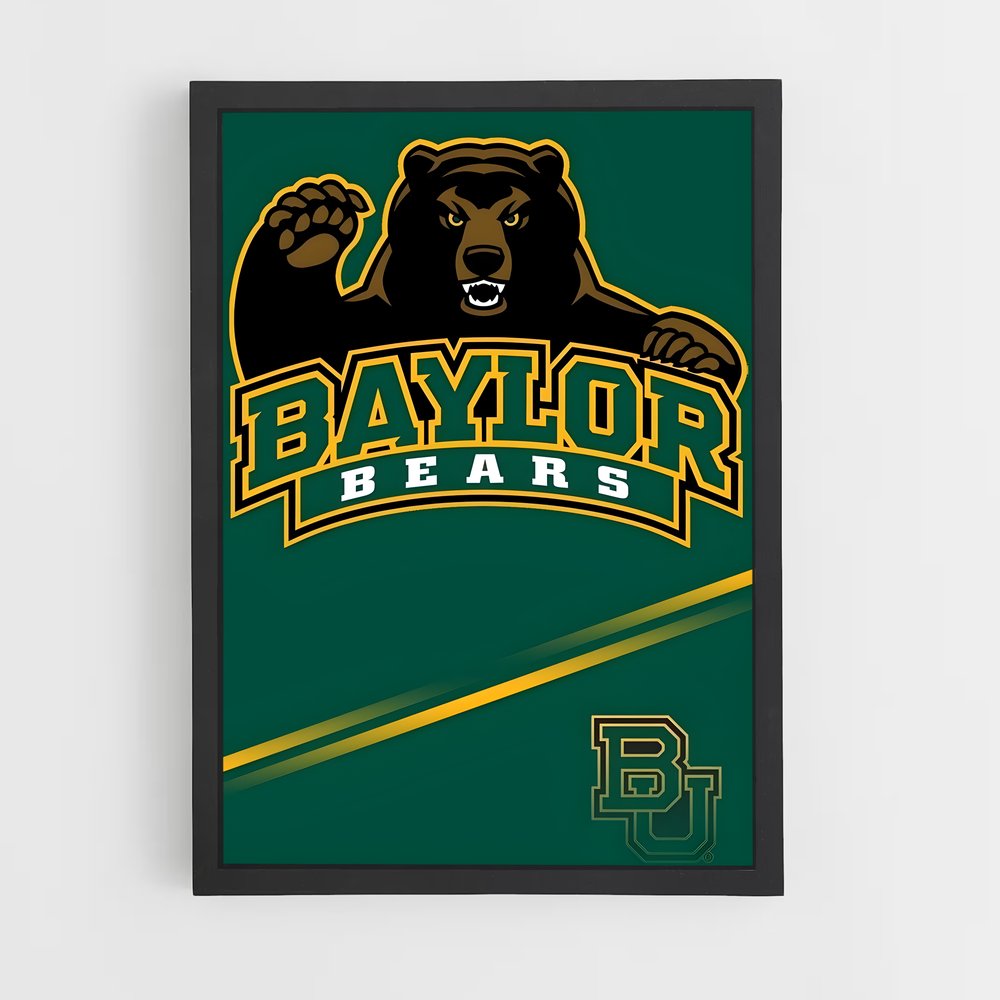 Poster Baylor bears – affiche Basketball (vue 2)
